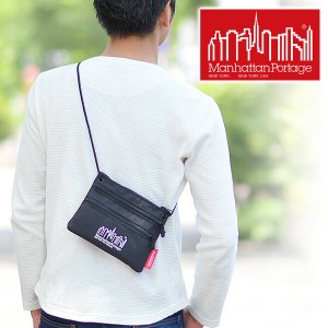 Manhattan Portage/サコッシュ/ポーチ/ショルダーバッグ/Triple Zipper Pouch/トリプルジッパーポーチ/zippouch/ネコポス可/母の日