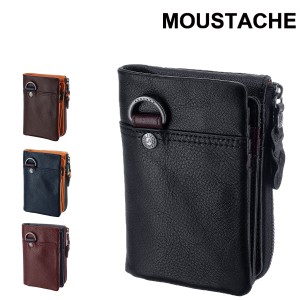 ムスタッシュ MOUSTACHE 二つ折り財布 折財布 pph4115 メンズ レディース ポイント10倍 送料無料 誕生日プレゼント ギフト プレゼント ラ