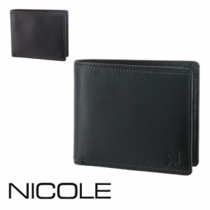ニコル NICOLE 二つ折り財布 小銭入れなし MENDI III メンディIII 7308002(7305602) メンズ