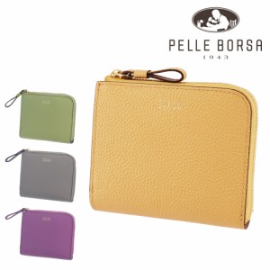 ペレボルサ 財布 二つ折り財布 L字ファスナー ミニ財布 PELLE BORSA フィーネグッズ 205444 レディース ポイント10倍 送料無料 誕生日プ