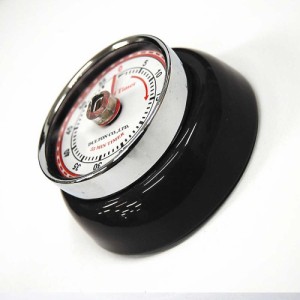 ダルトン(Dulton) キッチン用品 キッチンタイマー ウィズ マグネット ブラック 高さ30×直径70mm KITCHEN TIMER WITH