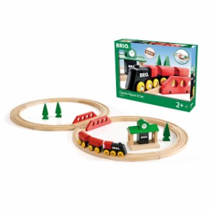 BRIO ( ブリオ ) クラシックレール 8の字セット [全22ピース] 対象年齢 2歳~ ( 電車 おもちゃ 木製 レール ) 33028