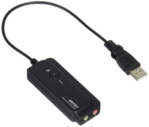 BUFFALO USBオーディオ変換ケーブル(USB A to 3.5mmステレオミニプラグ) Mac PS3でステレオミニプラグ接続のヘッドセットが