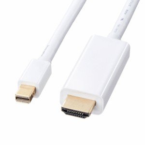 サンワサプライ ミニDisplayPort-HDMI変換ケーブル 2m KC-MDPHDA20