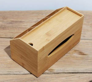 【天然素材】TAKEMI 竹製 収納ボックス付き ティッシュケース おしゃれな ティッシュボックス TM-STC1