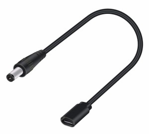 CERRXIAN DC-MicroUSB B電源供給ケーブル、DC電源プラグメス to Micro USB オス DC 5.5 x 2.5mm 変換ケ