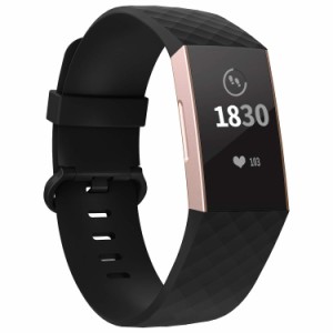 Adepoy Fitbit Charge3/Charge4 ベルト交換用バンド フィットビット チャージ3/チャージ4 TPU バンド 調整可能 多色