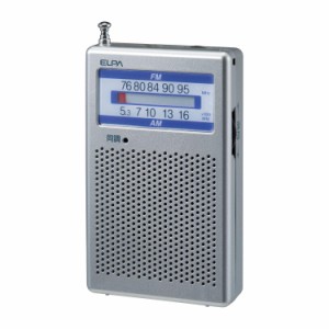 朝日電器 AM/FMポケットラジオ シンプルで使いやすい ER-P60F