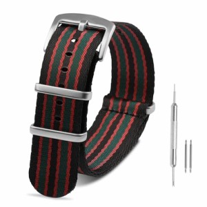 22mm 時計バンド バンド NATO ナイロン 交換バンド 替えベルト プレミアム 時計ベルト 腕時計ばんど 男女通用 バネ棒付 交換工具 ストラ