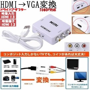 HDMI入力をコンポジット出力へ変換 アダプター1080P対応 変換コンバーター 送料無料