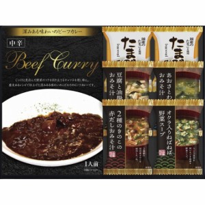 【送料無料 父の日 プレゼント】 ビーフカレー＆フリーズドライスープ詰合せ ビーフカレー スープ 詰め合せ そうざい おうちごはん 時短 