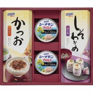 【送料無料 父の日 プレゼント】 はごろもフーズ 粋彩香 シーチキン ギフト セット ふりかけ しそわかめ ツナ缶 フレーク 御中元 缶詰め 