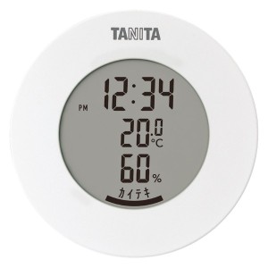 【ポイント増量中 送料無料】 タニタ 温湿度計 時計 温度 湿度 デジタル 卓上 温湿度計 デジタル 高精度 温度計 湿度計 時計 付 室温計 