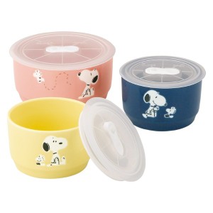 【送料無料 父の日 プレゼント】 PEANUTS(ピーナッツ)レンジパック 保存容器 3点 セット (M・S) more SNOOPY レンジ3点セット 食器 うつ