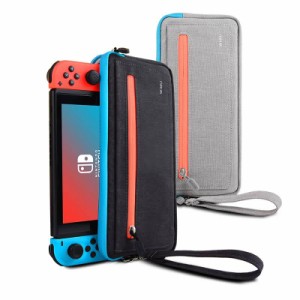 Nintendo switch カバー スイッチケース 多功能収納バック ファスナーポケット付き 全面保護カバー 高級感 布製護ケース Switchバッグ ス