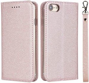 iPhone se ケース 第2世代 2020 新型 iphone8 ケース手帳型 iPhone7 財布型カバー case PUレザー 薄型 スマホケース ストラップ ...