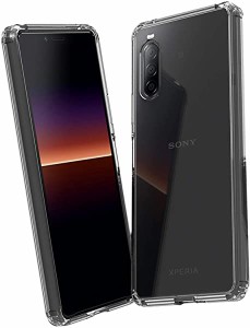 Xperia 10 II 耐衝撃 ケース [ ワイヤレス充電対応 黄変防止 レンズ保護 滑り止め ] ソフト TPU + PC クリア クリスタル 軽量 薄...