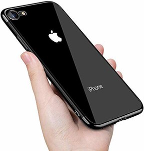 iPhone7 ケース iPhone 8 ケース クリア 耐衝撃 TPU 透明ケース ソフトメッキ加工取り出し易い 衝撃吸収 全面保護 指紋防止ファ ...