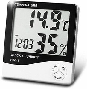 デジタル温湿度計 湿度計 温度計 アラーム 温度 測定器 カレンダー 目覚まし時計5つの機能の壁に取り付け
