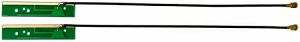 高性能3dBi 2.4GHz 5GHz 無線LANカード WIFI Wimax Bluetoothモジュール用アンテナ 2本セット (U.FL Cable=120mm) 送料無料