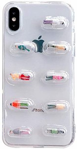iPhone 7 ケース 透明 カプセル 人形 オシャレ 創意 携帯電話ケース iPhone SE ケース 第2世代 2020年 3Dカバー 可愛い 手触り良...