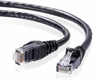 CAT6 LAN ケーブル (15m) UTP 1Gbps 250MHz RJ45 ツメ折れ防止 ブラック LA-Y6-15BK