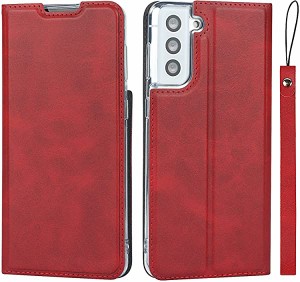 Galaxy S21+ 5G SCG10 ケース 手帳型 カバー サムスン ギャラクシー s21 plus 5g 手帳ケース case ストラップ付き PUレザー 薄型軽量 ス