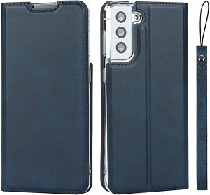 Galaxy S21+ 5G SCG10 ケース 手帳型 カバー サムスン ギャラクシー s21 plus 5g 手帳ケース case ストラップ付き PUレザー 薄型軽量 ス