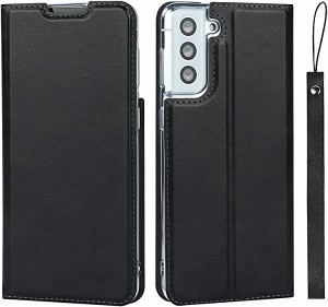 Galaxy S21+ 5G SCG10 ケース 手帳型 カバー サムスン ギャラクシー s21 plus 5g 手帳ケース case ストラップ付き PUレザー 薄型軽量 ス