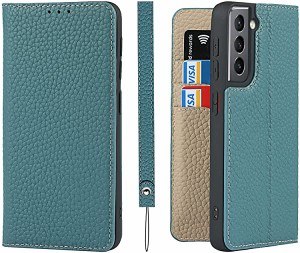 Galaxy S21 5G SC-51B SCG09 ケース 手帳型 カバー サムスン ギャラクシー s21 5g 手帳ケース case 牛革 本革レザー 本皮 ストラップ付き