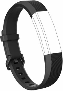 バンド for Fitbit Alta HR Fitbit Alta 交換バンド ベルト 快適な穴留め式バンド for Fitbit Alta 2016 Fitbit Alta HR 2017 (新しい黒