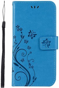 iphone 5 5S iphone SE (第1世代) ケース 手帳型 ケース 花柄 カード 収納 おしゃれ かわいい お花 蝶々 デザイン きれい 女性 優雅 純色