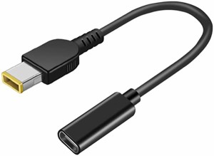 タイプC USB-C 入力 DC 11×4.5 mm 変換 NEC Lenovo ノートパソコン 充電器 レノボ LAVIE 方口 スリムチップ PD 充電 TYPE-C 変換アダプ
