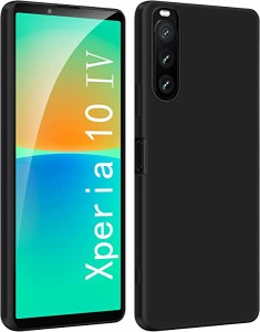 【送料無料】 Xperia 10 IV ケース マットブラック キャンプ アウトドア 野外 耐衝撃 SO-52C SOG07 対応 薄型 軽量 擦り傷防止 落下防止 