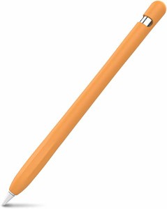 Apple Pencil 第一世代用シリコン保護ケース Apple Pencil 初代に適用 (オレンジ) 送料無料