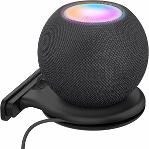 壁掛け HomePod mini ホルダー 配線収納 HomePod mini アクセサリー スタンド 工事必要 (ブラック) 送料無料