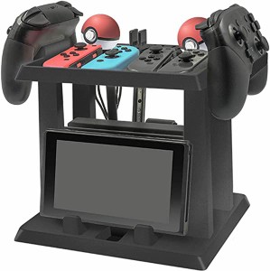 Nintendo Switch  ニンテンドースイッチ スタンド 大容量 収納ラック アクセサリー ホルダー カード/コントローラー/ドック全部収納可能 