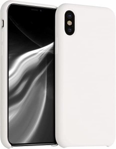 iPhone X ケース TPU リキッド シリコン スマホケース カバー 耐衝撃 傷防止 サラサラ Case...(クリーム) 送料無料