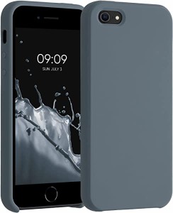 iPhone SE (1.Gen 2016) 5 5S ケース TPU リキッド シリコン スマホケース カバー 耐衝撃 傷防止 サラサラ Case...(ダーク スレート) 送