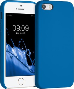 iPhone SE (1.Gen 2016) 5 5S ケース TPU リキッド シリコン スマホケース カバー 耐衝撃 傷防止 サラサラ Case...(青の砂礁) 送料無料