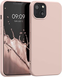 iPhone 13 ケース 極薄 衝撃吸収 TPU シリコンケース マイクロファイバー 加工...(ココナッツミルク) 送料無料