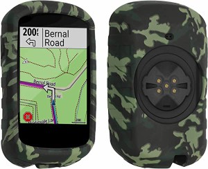 Garmin Edge 830 ケース シリコン GPS サイクルコンピュータ サイコン カバー 自転車 ナビ 保護 耐衝撃...(黒色 ライトグリーン 深緑色) 