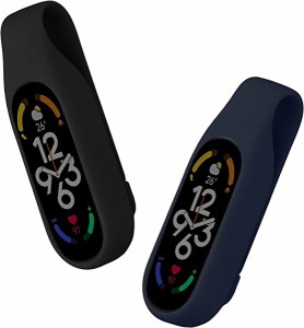 Xiaomi Mi Band 7 6 5 4 2x クリップホルダー シリコン フィットネストラッカー クリップ...(黒色 紺色) 送料無料