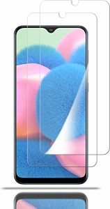 2枚入り Samsung Galaxy A30 ガラスフィルム SCV43 液晶保護 フィルム 保護ガラス レンズ保護フィルム 硬度9H/貼り付け簡単/超薄飛散防止