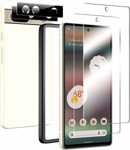 Google Pixel 7 フィルム 2枚 + カメラフィルム2枚[指紋認証対応][ガイド枠付き]Pixel 7 ガラスフィルム [旭硝子素材製]Google Pixel 7 