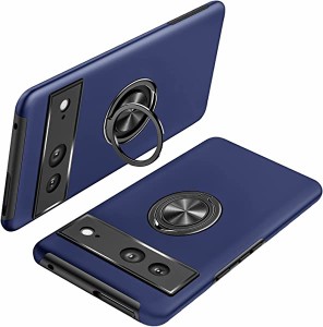 Google Pixel 7 ケース リング付き pc+tpu 耐衝撃 一体型 スマホカバー ピクセル7 ケース 指紋防止 360°回転 スタンド機能 車載ホルダー