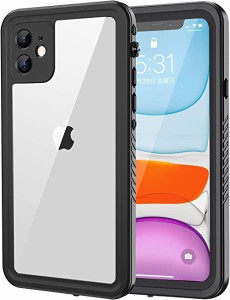 送料無料 iPhone 11 防水ケース iPhone 11ケース(6.1インチ)完全防水 IP68米軍規格 Face ID認証対応 タッチ可 耐衝撃 滑り止め 防塵 防雪