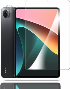 [1+1枚入り]Xiaomi Pad 5/Xiaomi Pad 5 PRO 5G ガラスフィルム+カメラフィルム Xiaomi Pad 5 PRO 液晶保護 フィルム 保護ガラス レンズ保