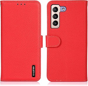 Samsung Galaxy S22 Plus 5G ケース 手帳型 本革 ギャラクシー S22 Plus 本革 カバー 財布型 高級本皮 シュリンクカーフレザー ライチ柄 