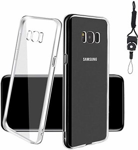 Galaxy S8 SOV36 / SC-02J ケース クリア カバー TPU 薄型 耐衝撃 落下防止/指紋防止/黄変防止/柔軟/汚れ防止/衝撃吸収 ワイヤレス充電対